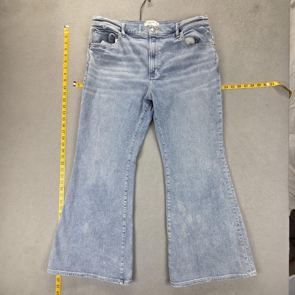 Abercrombie Fitch Jeans Womens 33 Flare Bootcut Bell Bottoms Wide Leg